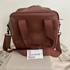 Leonore Brown Lunch Cooler bag